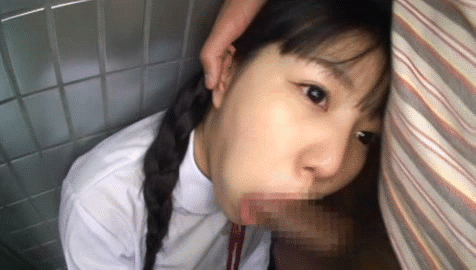 【JKフェラエロGIF画像】こういうフェラに憧れるようになったらオッサンになった証拠www女子高生のフェラGIF その7